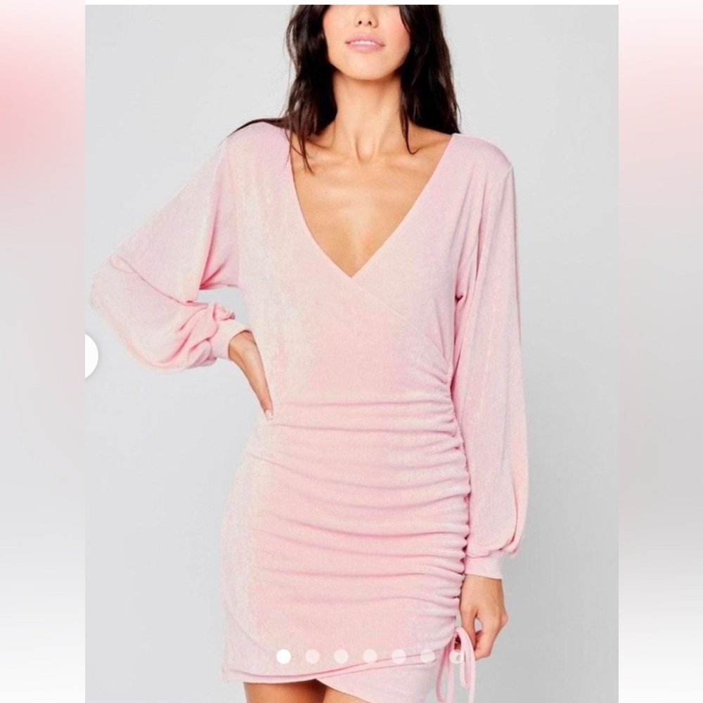 NWT  L*Space Women's Bodycon Dress - Cream/Pink -  Size: S
